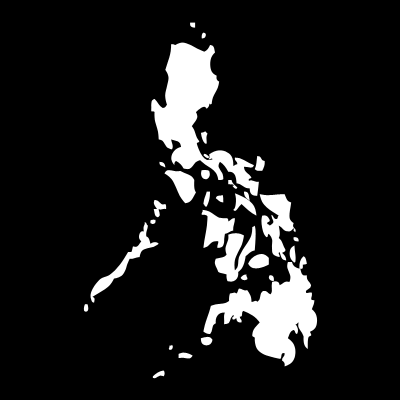 White Philippine map