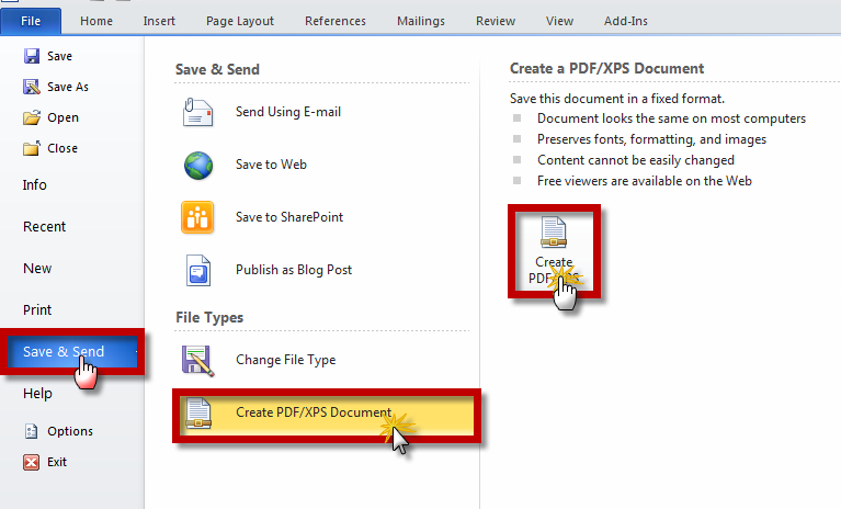 Converted WORD to PDF