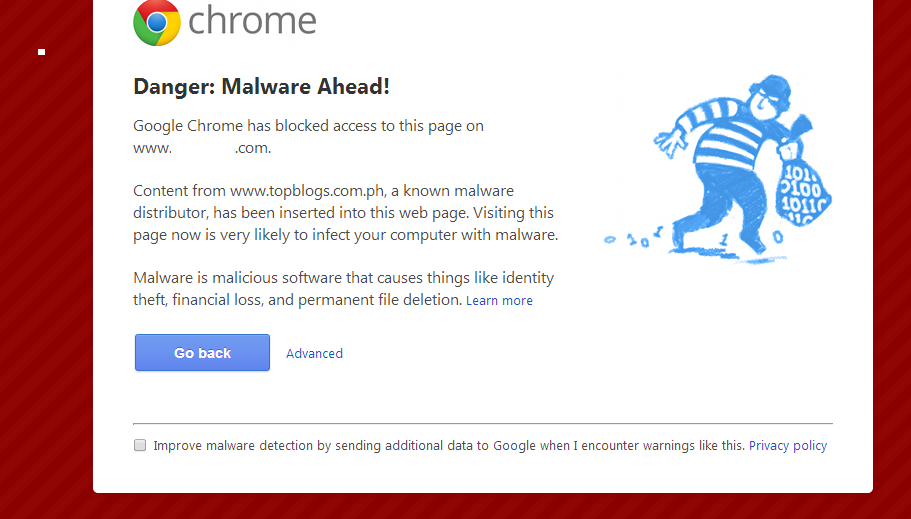 opBlogs.com.ph infected by Malware