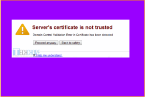 Servers-certificate-is-not-trusted