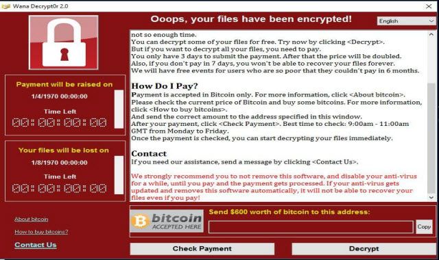 wannacry ransomware attack