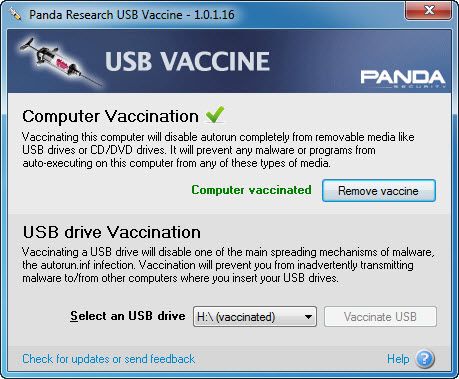 Panda USB Vaccine