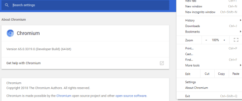 Chromium User Interface