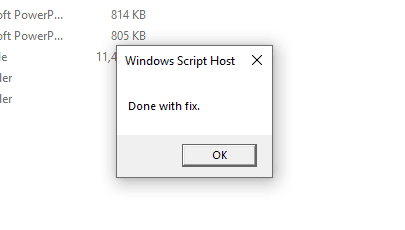 shortcut virus fixfolder.bat