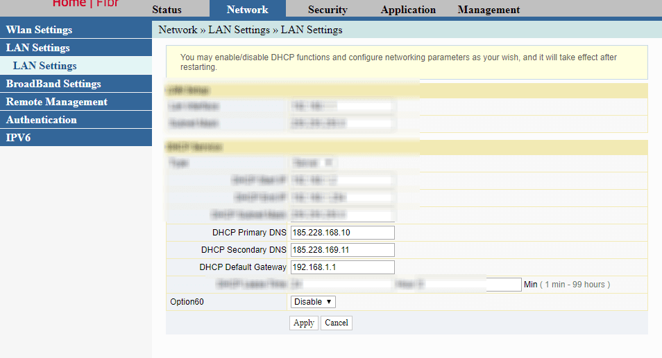 block adult content in pldt router