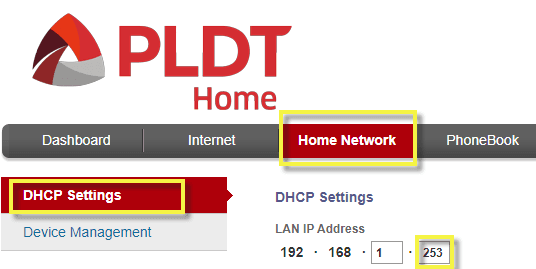 change PLDT router's IP Address PLDT Home WiFi Prepaid